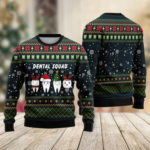 Dental Squad Ugly Christmas Sweater For Men & Women Christmas Gift Sweater US1959 - WeCustomit
