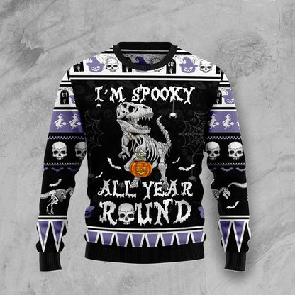 Dinosaur Ugly Halloween Sweater For Men & Women Halloween Gift Sweater US1018 - WeCustomit