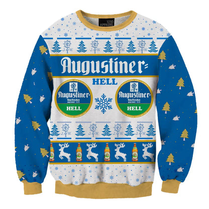 Unisex Our Beers Augustiner Bier 3D Ugly Christmas Sweater For Men & Women Christmas Gift Sweater BH1262 - WeCustomit