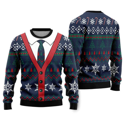 Cardigan Christmas Pattern Ugly Christmas Sweater For Men & Women Christmas Gift Sweater US1057 - WeCustomit