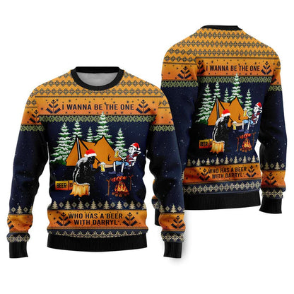 Bigfoot Camping Ugly Christmas Sweater For Men & Women Christmas Gift Sweater US1746 - WeCustomit