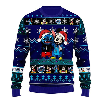 Merry Stitchmas Mic.keymas Ugly Christmas Sweater For Men & Women Christmas Gift Sweater BH897 - WeCustomit