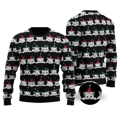 Merry Catmas Ugly Christmas Sweater For Men & Women Christmas Gift Sweater US1588 - WeCustomit