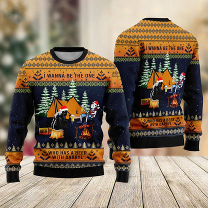 Bigfoot Camping Ugly Christmas Sweater For Men & Women Christmas Gift Sweater US1746 - WeCustomit