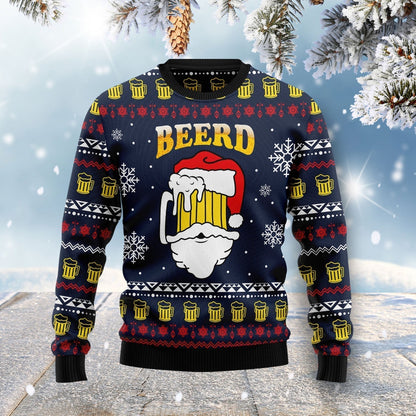 Santa Beerd Ugly Christmas Sweater For Men & Women Christmas Gift Sweater US1514 - WeCustomit