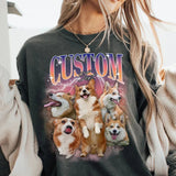 Custom Retro Dog T-Shirt – Comfort Colors Pet Tee, 90s Graphic - WeCustomit