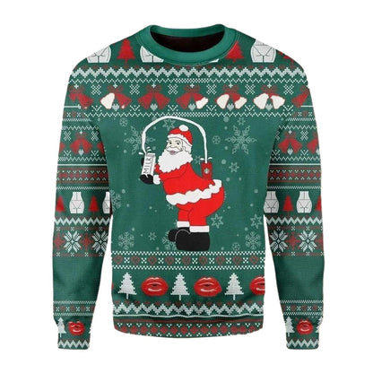 Milk Santa Ugly Christmas Sweater For Men & Women Christmas Gift Sweater US2734 - WeCustomit