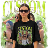 Custom Bootleg Tee – Retro Rap Shirt, Personalized Photo, Unique Gift - WeCustomit