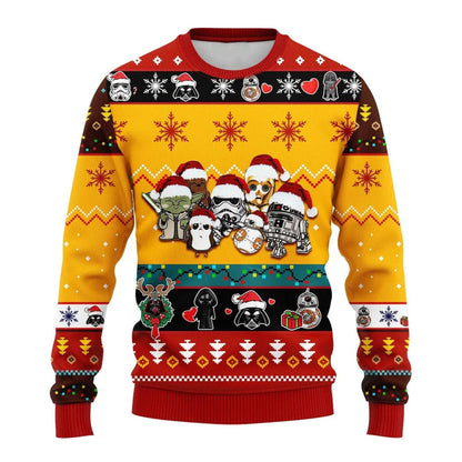 Trooper Da.rth Va.der And Friends Ugly Christmas Sweater For Men & Women Christmas Gift Sweater US3888 - WeCustomit