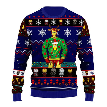 Avengers Team Superhero Ugly Christmas Sweater For Men & Women Christmas Gift Sweater US3897 - WeCustomit
