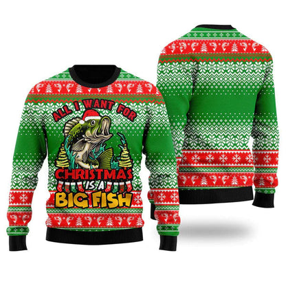 Fishing Christmas Ugly Christmas Sweater For Men & Women Christmas Gift Sweater US1067 - WeCustomit