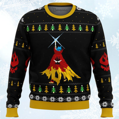 Gurren Lagann Kamina Manga Anime Xmas Ugly Christmas Sweater For Men & Women Christmas Gift Sweater BH160 - WeCustomit
