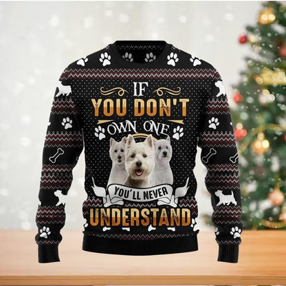 Love Dogs Ugly Christmas Sweater For Men & Women Christmas Gift Sweater US2751 - WeCustomit