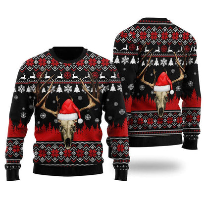 Deer Hunting Christmas Ugly Christmas Sweater For Men & Women Christmas Gift Sweater US1377 - WeCustomit