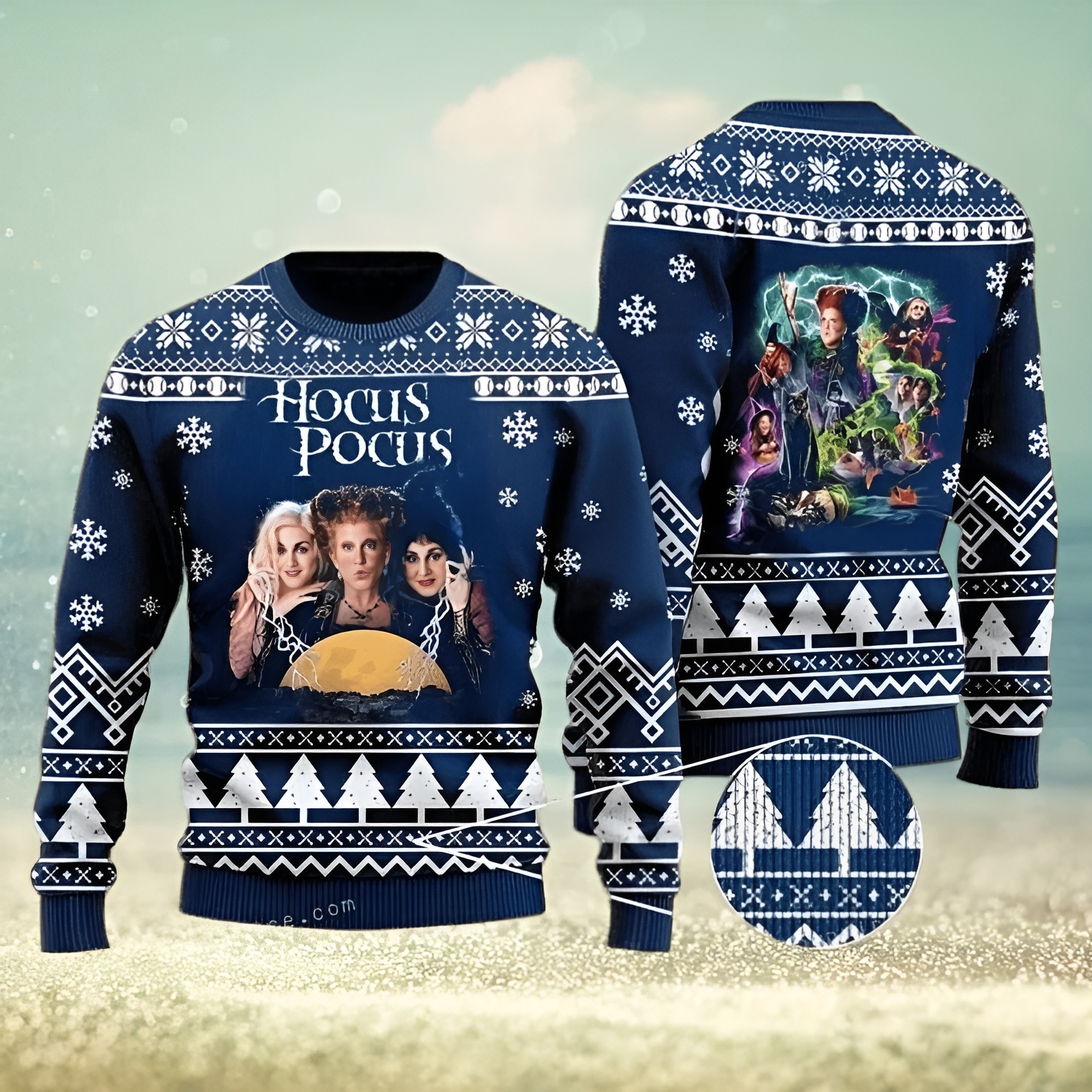 H0cus P0cus Sisters Witch Ugly Christmas Sweater For Men & Women Christmas Gift Sweater US3774 - WeCustomit