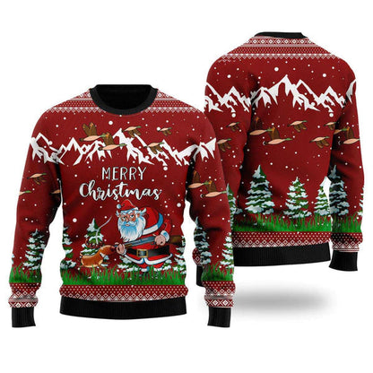 Duck Hunting Christmas Ugly Christmas Sweater For Men & Women Christmas Gift Sweater US1143 - WeCustomit