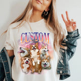 Custom Retro Dog T-Shirt – Comfort Colors Pet Tee, 90s Graphic - WeCustomit