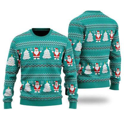 Santa Claus Joyful Holiday Ugly Christmas Sweater For Men & Women Christmas Gift Sweater US1780 - WeCustomit