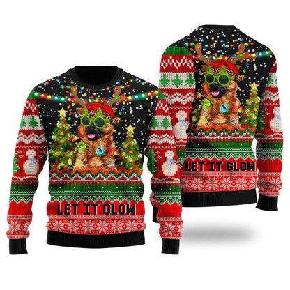 German Shepherd Dog Christmas Ugly Christmas Sweater For Men & Women Christmas Gift Sweater US1392 - WeCustomit