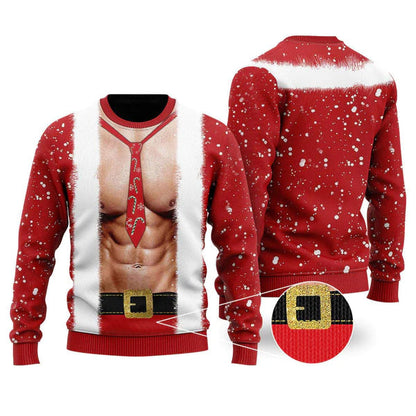 Santa Body Ugly Christmas Sweater For Men & Women Christmas Gift Sweater US1623 - WeCustomit