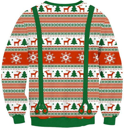 Christmas Tie Cravat Ugly Christmas Sweater For Men & Women Christmas Gift Sweater PT1456 - WeCustomit