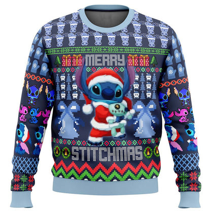 Funny Alien Dog Ugly Christmas Sweater For Men & Women Christmas Gift Sweater BH707 - WeCustomit