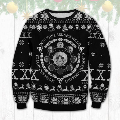 Horrror Darkness Ugly Christmas Sweater For Men & Women Christmas Gift Sweater PT1105 - WeCustomit