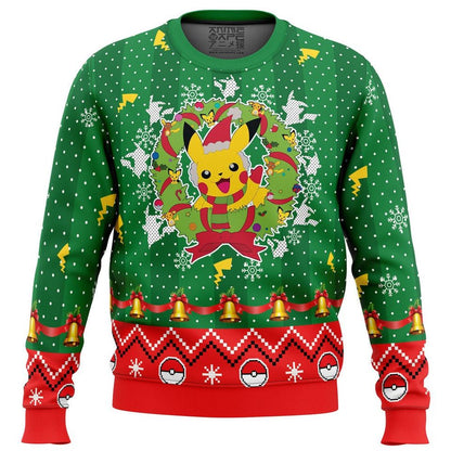 Christmas Pika Pokemon Ugly Christmas Sweater For Men & Women Christmas Gift Sweater BH727 - WeCustomit