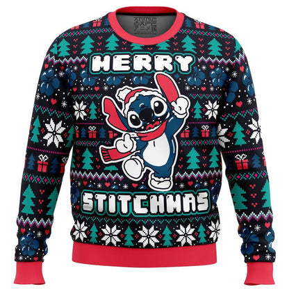 Merry Stitchmas Stitch Ugly Christmas Sweater For Men & Women Christmas Gift Sweater BH753 - WeCustomit