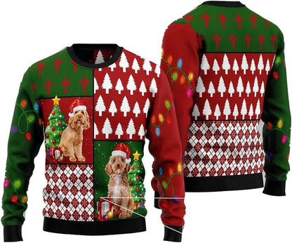 Cockapoo Ugly Christmas Sweater For Men & Women Christmas Gift Sweater BH835 - WeCustomit