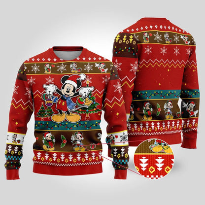Mic.key And Friends Ugly Christmas Sweater For Men & Women Christmas Gift Sweater BH844 - WeCustomit
