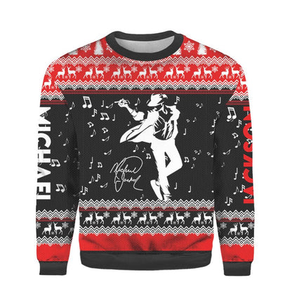 MJ Dancing Ugly Christmas Sweater For Men & Women Christmas Gift Sweater BH859 - WeCustomit