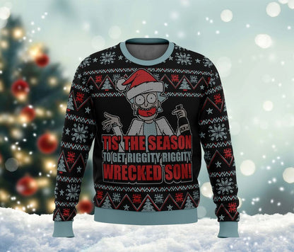 Cartoon Tis The Season Ugly Christmas Sweater For Men & Women Christmas Gift Sweater BH874 - WeCustomit
