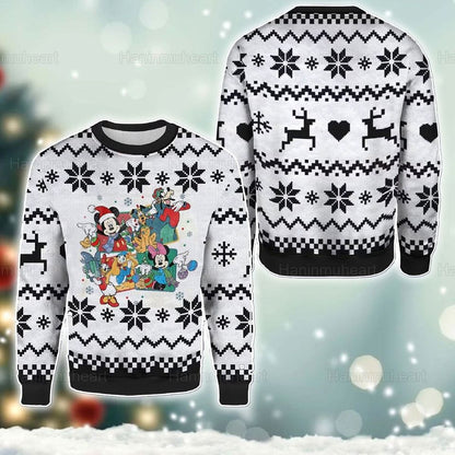 M.ick.ey And Friends Christmas Ugly Christmas Sweater For Men & Women Christmas Gift Sweater PT1182 - WeCustomit