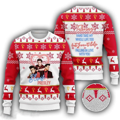 El.vis Christmas Ugly Christmas Sweater For Men & Women Christmas Gift Sweater PT1249 - WeCustomit