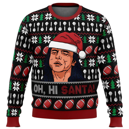 Oh Hi Santa Ugly Christmas Sweater For Men & Women Christmas Gift Sweater PT1313 - WeCustomit