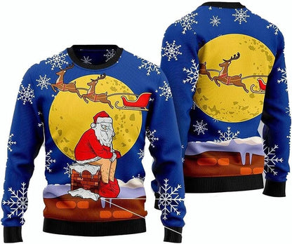 Funny Santa Ugly Christmas Sweater For Men & Women Christmas Gift Sweater PT1328 - WeCustomit