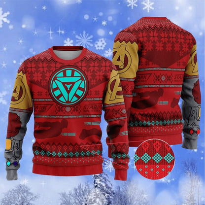 Iron Man Ugly Christmas Sweater For Men & Women Christmas Gift Sweater BH901 - WeCustomit