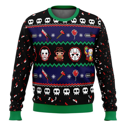 Happy Horrordays Ugly Christmas Sweater For Men & Women Christmas Gift Sweater BH939 - WeCustomit