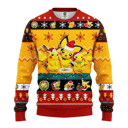 Pokemon Santa Pikachu Gift Ugly Christmas Sweater For Men & Women Christmas Gift Sweater BH1028 - WeCustomit