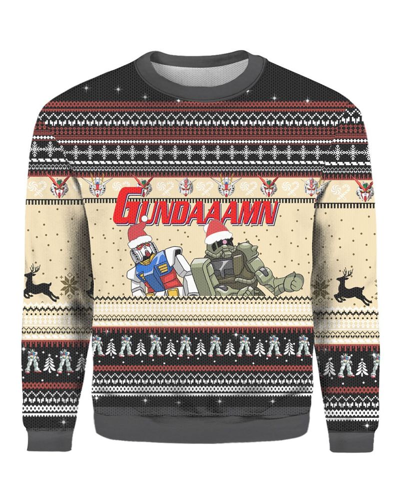Gundaaamn Wing Sprites Ugly Christmas Sweater For Men & Women Christmas Gift Sweater PT1381 - WeCustomit