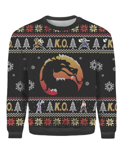 Mortal Kombat Ugly Christmas Sweater For Men & Women Christmas Gift Sweater PT1385 - WeCustomit