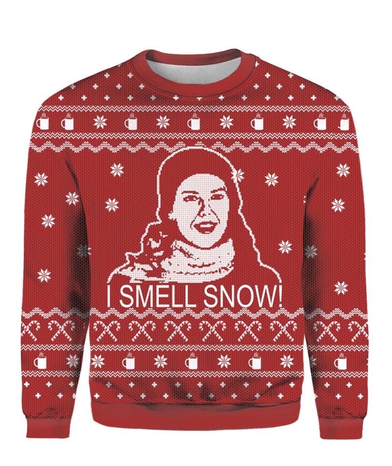 I Smell Snow Ugly Christmas Sweater For Men & Women Christmas Gift Sweater PT1387 - WeCustomit