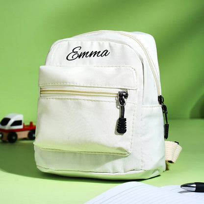Personalized Mini Backpack with Name Simple School Bag Back to School Gift for Kids