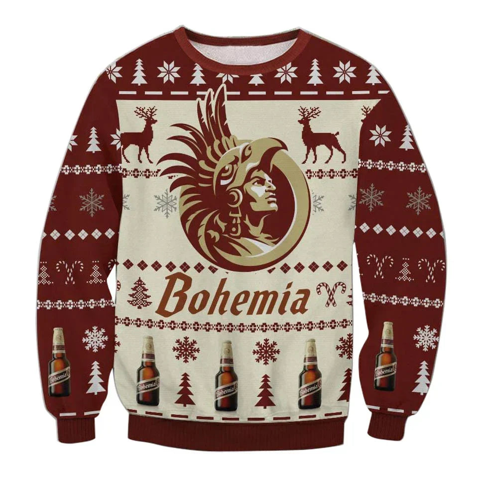 Unisex Bohemia 3D Ugly Christmas Sweater For Men & Women Christmas Gift Sweater BH1276 - WeCustomit