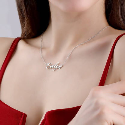 Personalized Nameplate Necklace Custom Name Jewelry