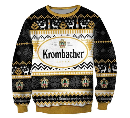 Unisex Krombacher 3D Ugly Christmas Sweater For Men & Women Christmas Gift Sweater BH1108 - WeCustomit