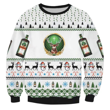 Unisex Jagermeister 3D Ugly Christmas Sweater For Men & Women Christmas Gift Sweater BH1261 - WeCustomit