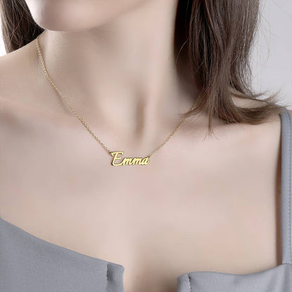 Personalized Nameplate Necklace Custom Name Jewelry