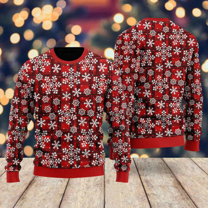 Merry Christmas Wonderful Holiday Pattern Ugly Christmas Sweater For Men & Women Christmas Gift Sweater US1102 - WeCustomit